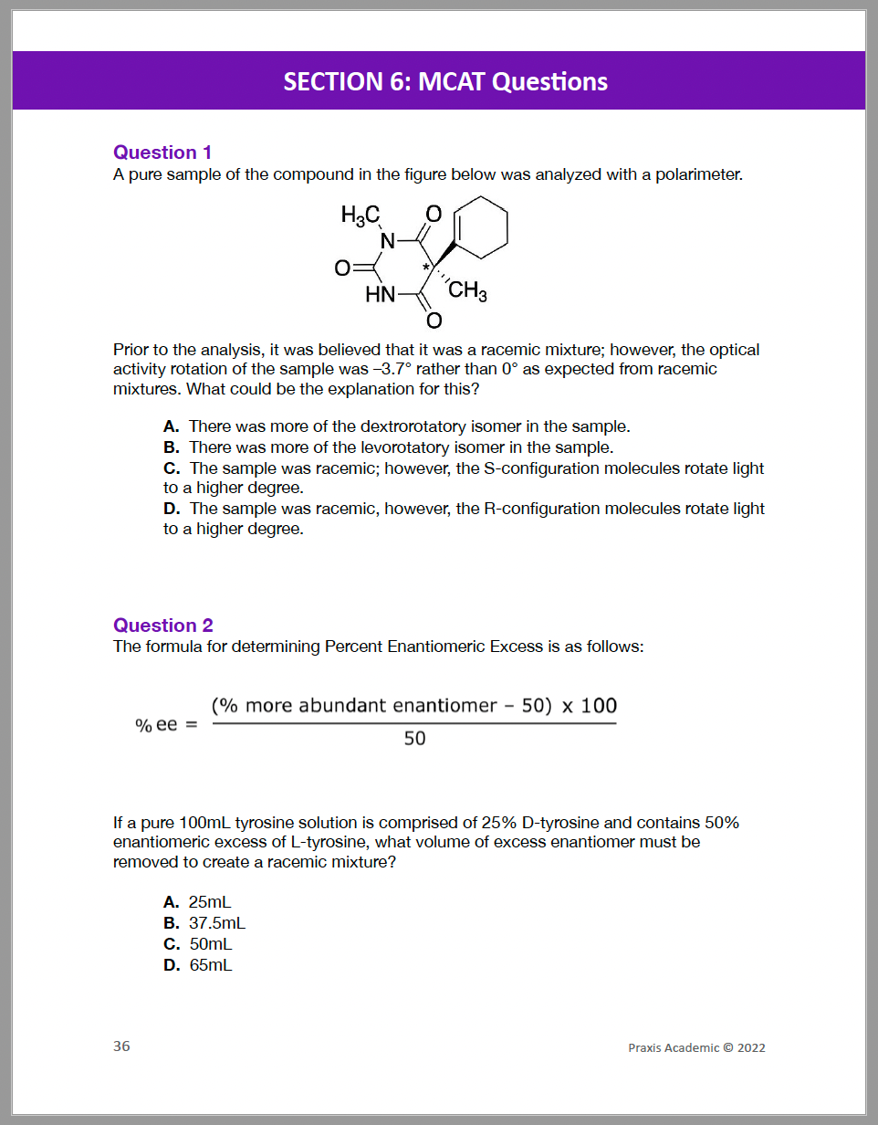 Quick & Easy Chirality on the MCAT: Quick Chirality