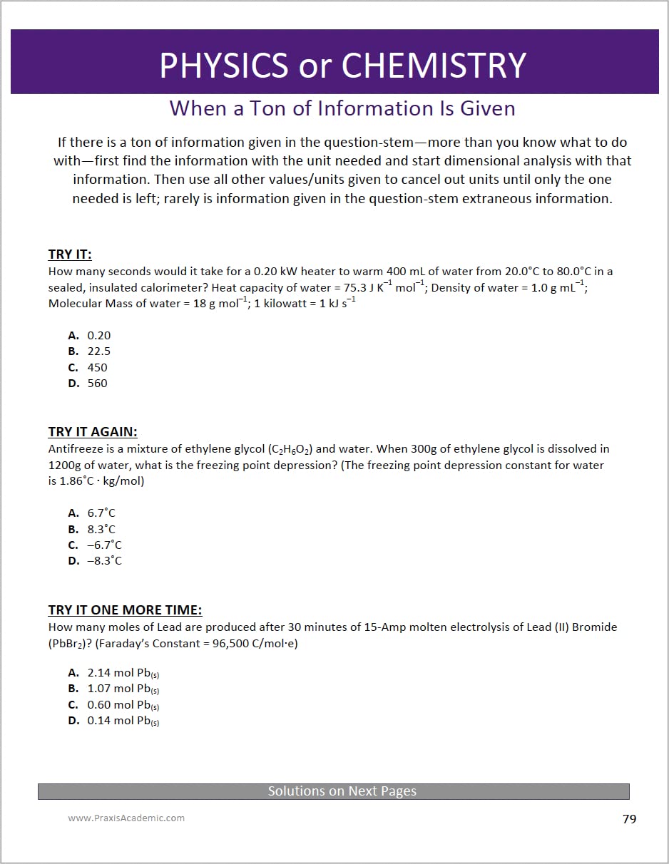 MCAT Without Memorizing Formulas: Break Units Open